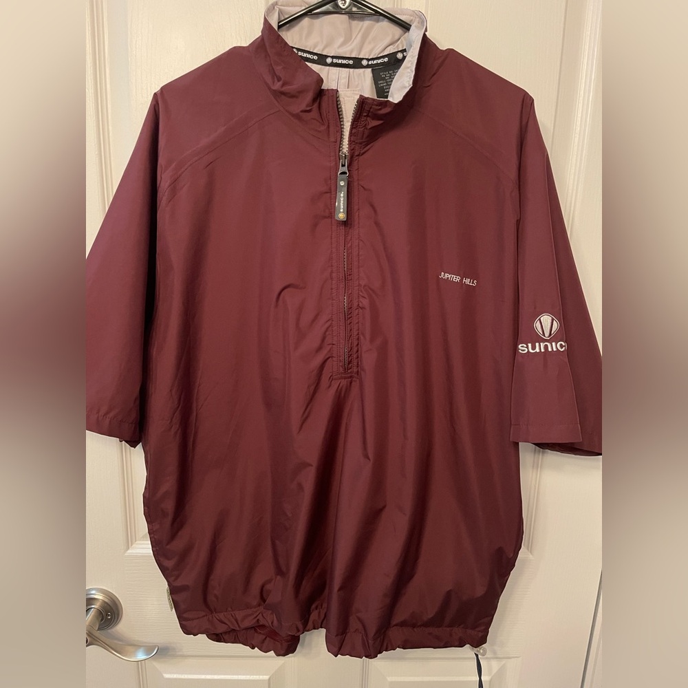 Sunice Men’s Typhoon 1/2 Zip Anorak Pullover Windbreaker Golf Jacket Sz. M